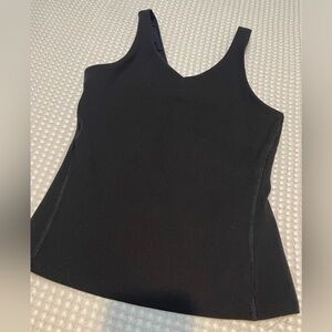 NWOT Black Sleeveless Girl’s Tank with Built in Sports Bra